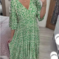 🔥BUY 2 GET 10% OFF💝Bohemian Casual Print V-neck Long Dress